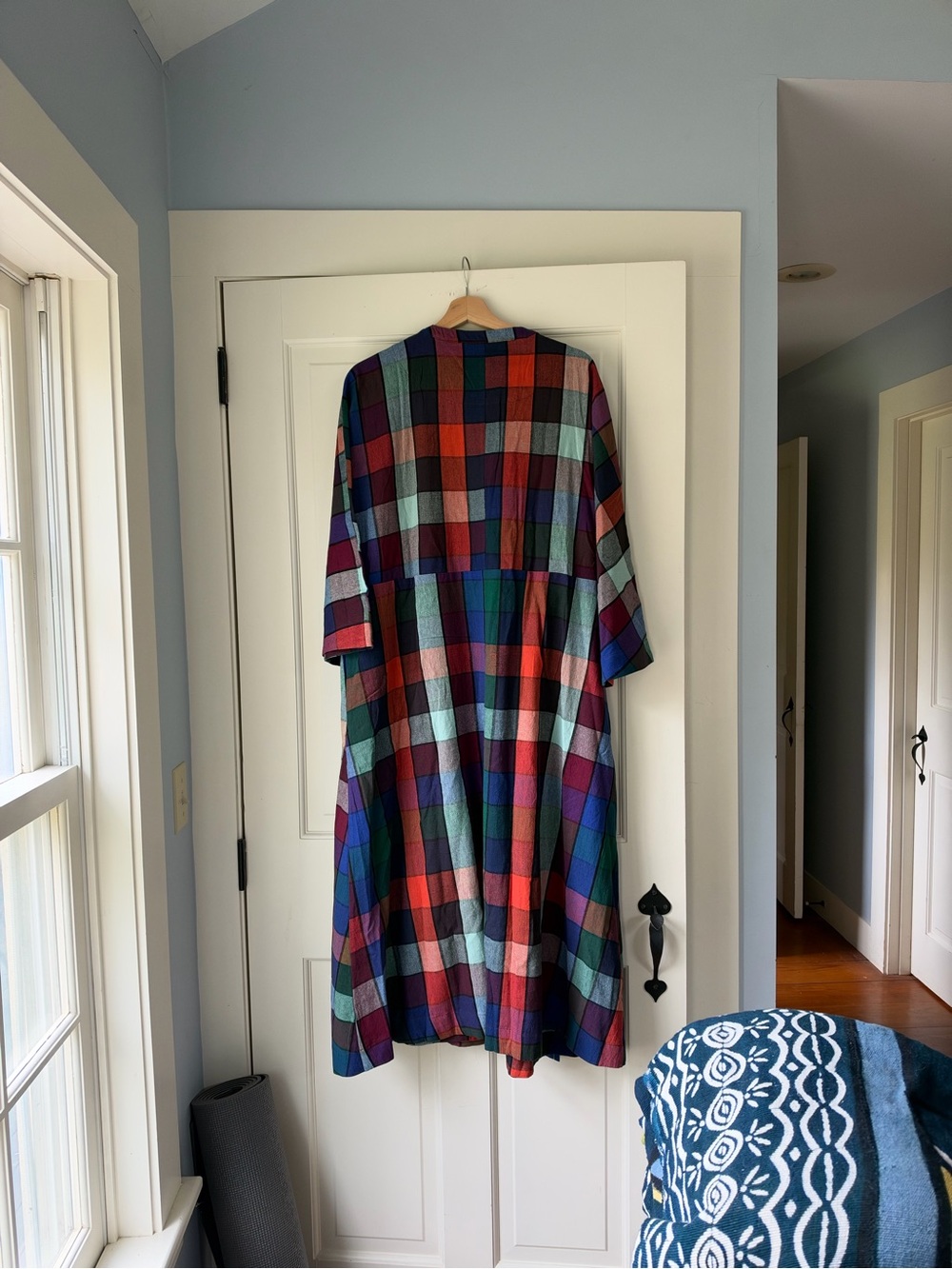 NWT Rujuta Sheth Tara Wrap Dress, Madras Chex,  Size XL/1X - Picture 7 of 8